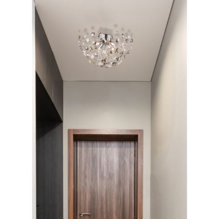 Globo - LED Stropna svetilka 4xG9/3,5W/230V pr. 45 cm sijajni krom
