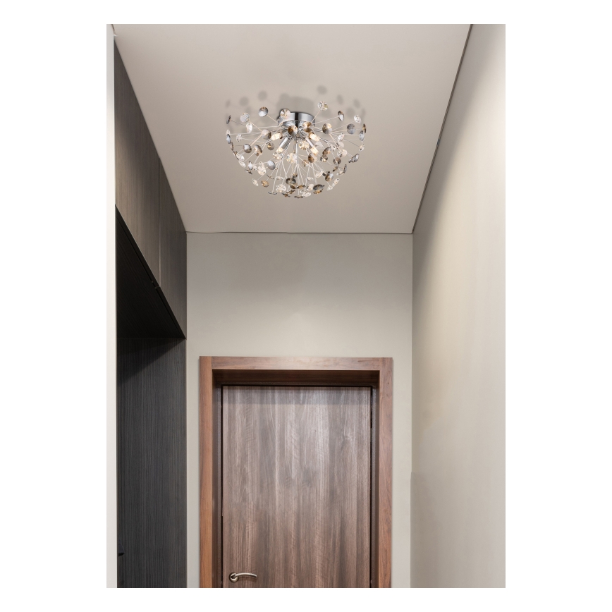 Globo - LED Stropna svetilka 4xG9/3,5W/230V pr. 45 cm sijajni krom