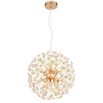 Globo - LED lestenec s kablom 8xG9/3,5W/230V v zlati barvi