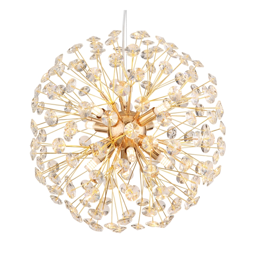 Globo - LED lestenec s kablom 8xG9/3,5W/230V v zlati barvi