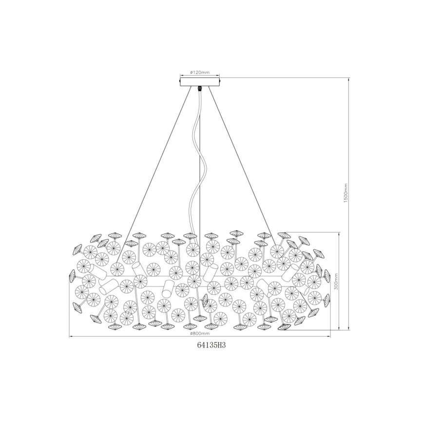 Globo - LED Kristalni lestenec na vrvici 20xG9/3,5W/230V
