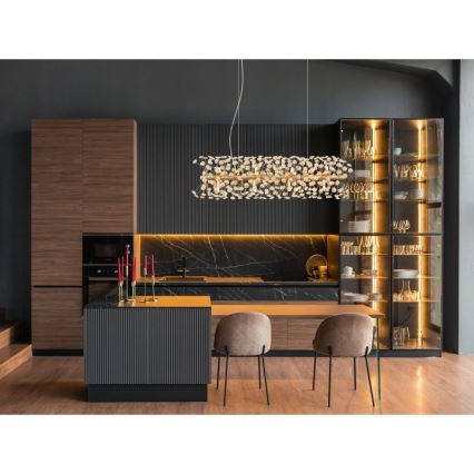 Globo - LED lestenec na kablu 12xG9/3,5W/230V, zlata barva