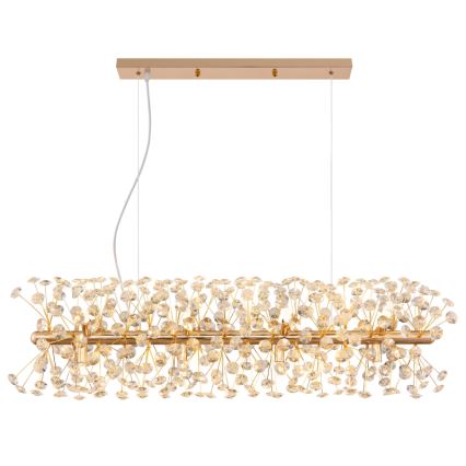 Globo - LED lestenec na kablu 12xG9/3,5W/230V, zlata barva