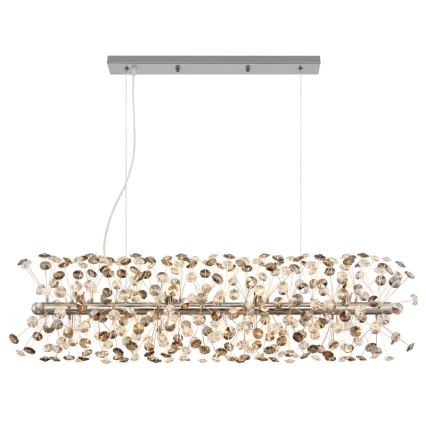 Globo - LED lestenec na jekleni vrvici 12xG9/3,5W/230V sijajni krom