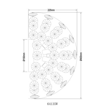 Globo - LED stensko svetilo 6xG9/3,5W/230V zlato