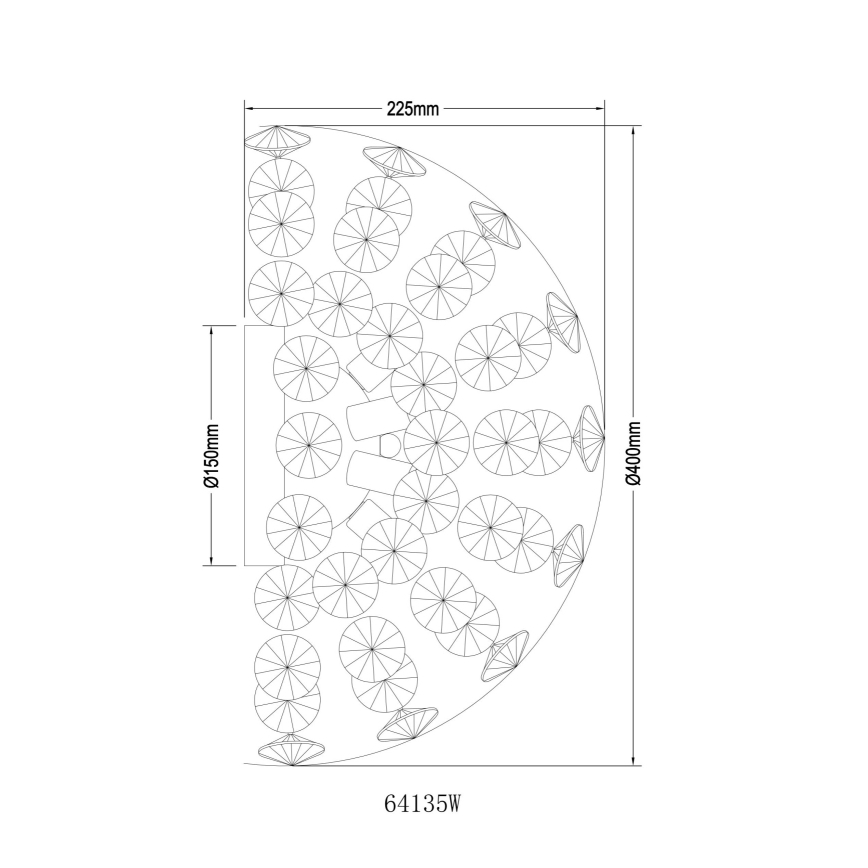 Globo - LED stensko svetilo 6xG9/3,5W/230V zlato