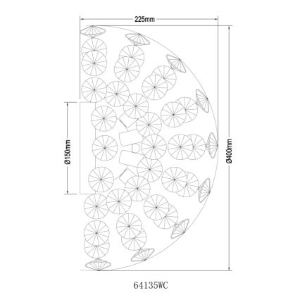 Globo - LED Stenska svetilka 6xG9/3,5W/230V sijajni krom