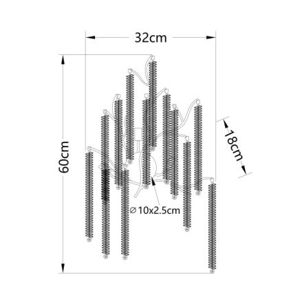 Globo - LED stensko svetilo 3xG9/8W/230V
