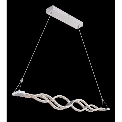 Globo - zatemljiv LED viseči lestenec na kablu LED/30W/230V + daljinski upravljalnik