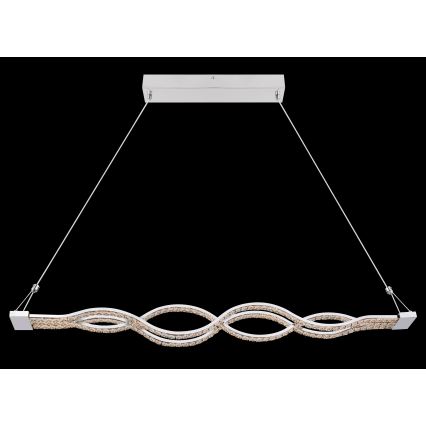 Globo - zatemljiv LED viseči lestenec na kablu LED/30W/230V + daljinski upravljalnik