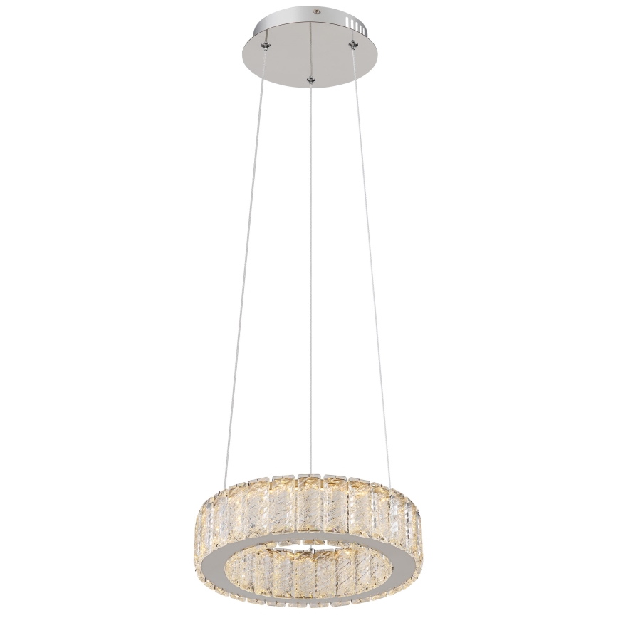 Globo - LED zatemnitvena viseča svetilka na vrvici LED/30W/230V 2700-6000K premer 30 cm + daljinski upravljalnik