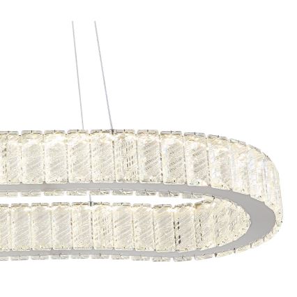 Globo - LED zatemnitvena viseča svetilka na vrvici LED/58W/230V 2700-6000K + daljinski upravljalnik