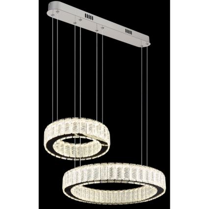 Globo - LED zatemnitvena viseča svetilka na vrvici LED/80W/230V 2700-6000K + daljinski upravljalnik