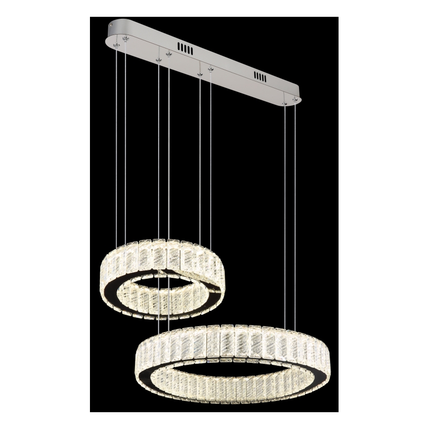 Globo - LED zatemnitvena viseča svetilka na vrvici LED/80W/230V 2700-6000K + daljinski upravljalnik