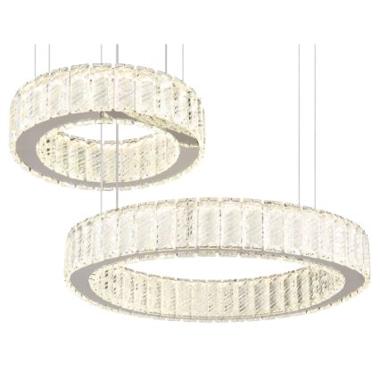 Globo - LED zatemnitvena viseča svetilka na vrvici LED/80W/230V 2700-6000K + daljinski upravljalnik