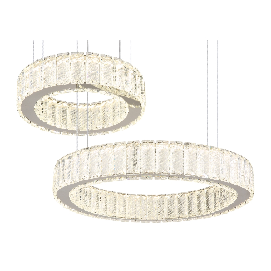 Globo - LED zatemnitvena viseča svetilka na vrvici LED/80W/230V 2700-6000K + daljinski upravljalnik