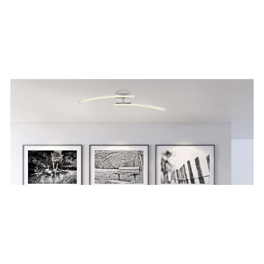Globo - LED Kopalniški lestenec 2xLED/6W/230V IP44