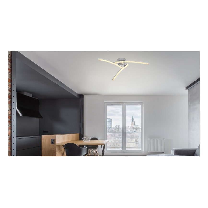 Globo - LED Kopalniški lestenec 3xLED/6W/230V IP44