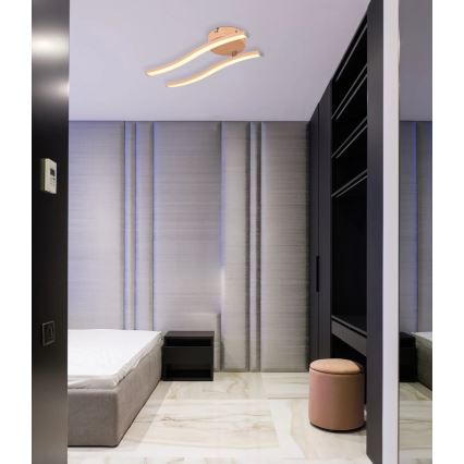 Globo - LED Lestenec LED/12W/230V 3000K oranžna