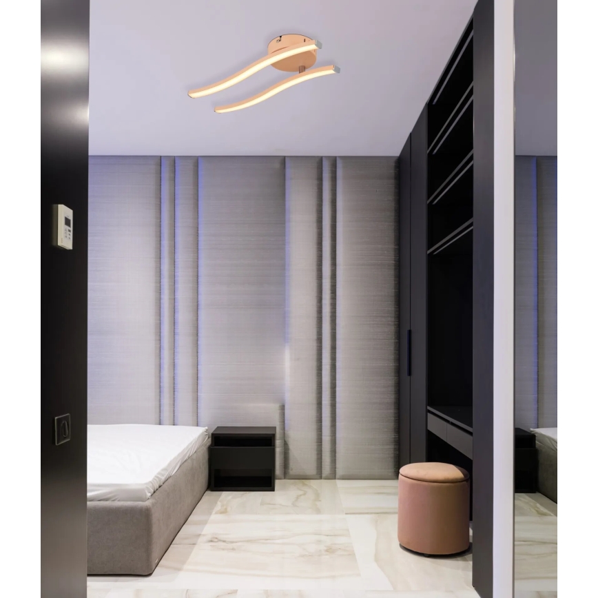 Globo - LED Lestenec LED/12W/230V 3000K oranžna
