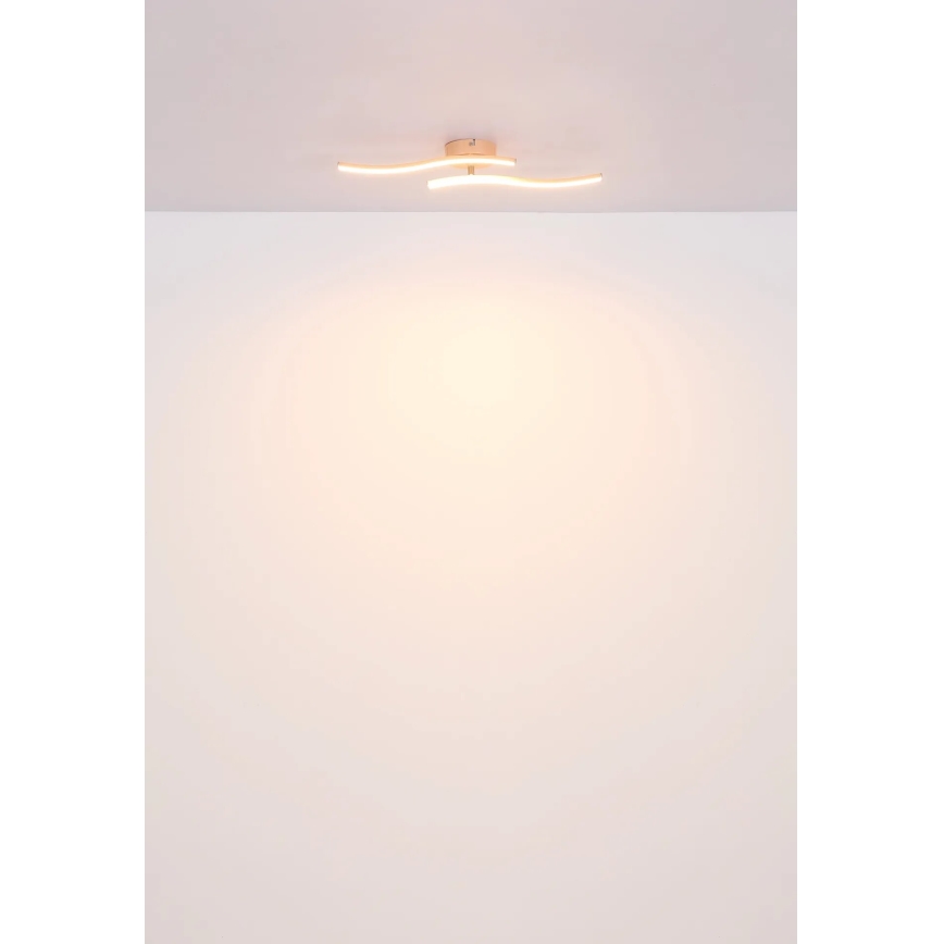 Globo - LED Lestenec LED/12W/230V 3000K oranžna
