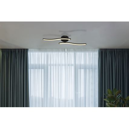 Globo - LED Lestenec LED/12W/230V 3000K črna
