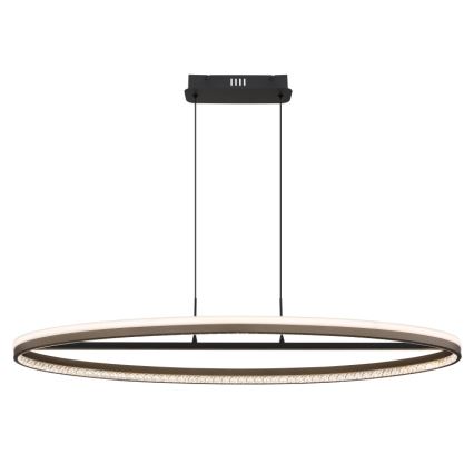 Globo - LED Lestenec na vrvici LED/60W/230V 3000/4000/6000K rjava