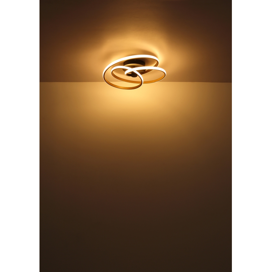 Globo - LED Lestenec LED/40W/230V 3000K mat krom/črna