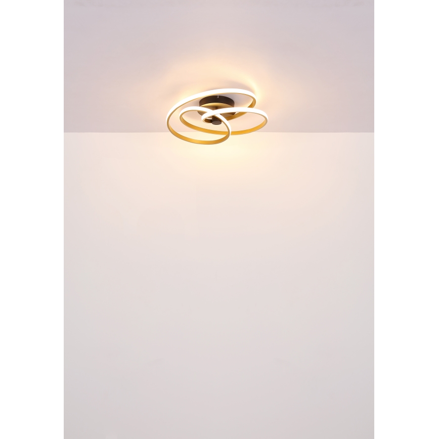 Globo - LED Lestenec LED/40W/230V 3000K mat krom/črna