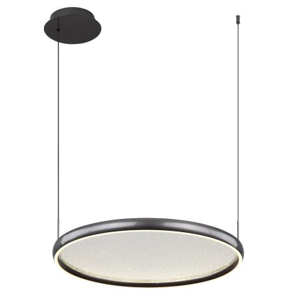 Globo - LED Zatemnitveni lestenec na vrvici LED/36W/230V 2700-6000K črna + Daljinski upravljalnik