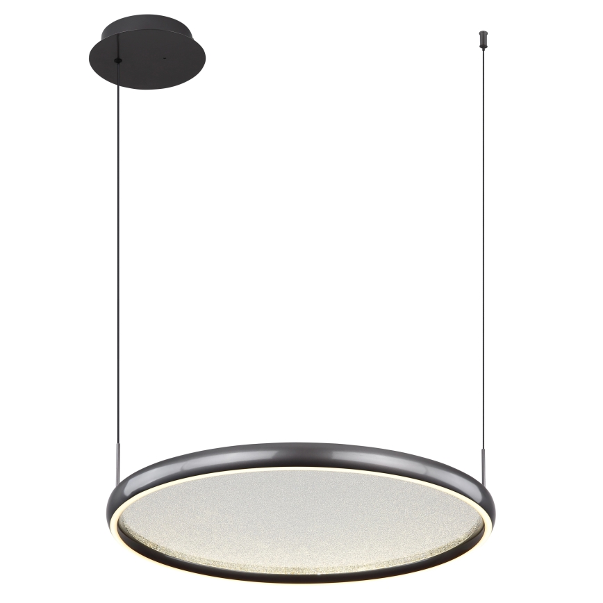 Globo - LED Zatemnitveni lestenec na vrvici LED/36W/230V 2700-6000K črna + Daljinski upravljalnik