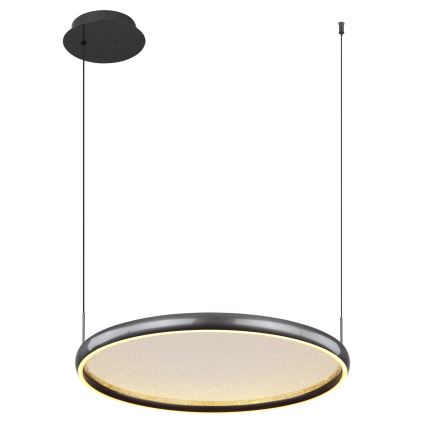 Globo - LED Zatemnitveni lestenec na vrvici LED/36W/230V 2700-6000K črna + Daljinski upravljalnik