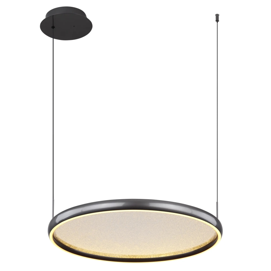 Globo - LED Zatemnitveni lestenec na vrvici LED/36W/230V 2700-6000K črna + Daljinski upravljalnik