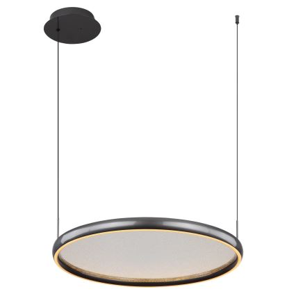 Globo - LED Zatemnitveni lestenec na vrvici LED/36W/230V 2700-6000K črna + Daljinski upravljalnik