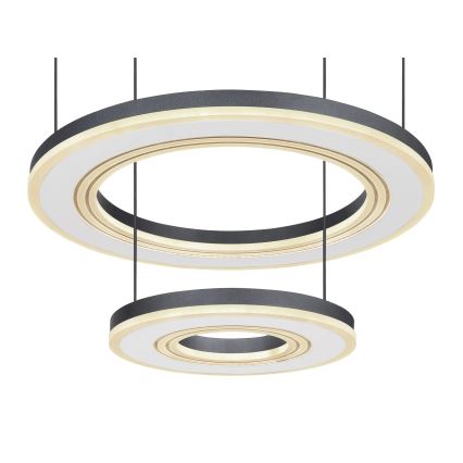 Globo - LED Zatemnitveni lestenec na vrvici LED/50W/230V 2700-6000K pr. 50 cm črna + Daljinski upravljalnik