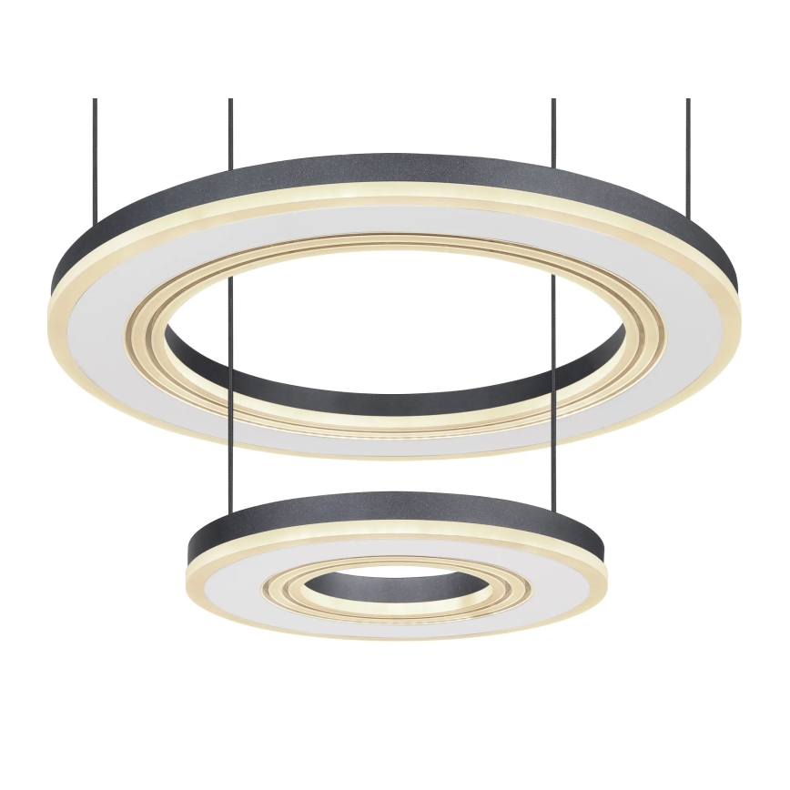 Globo - LED Zatemnitveni lestenec na vrvici LED/50W/230V 2700-6000K pr. 50 cm črna + Daljinski upravljalnik