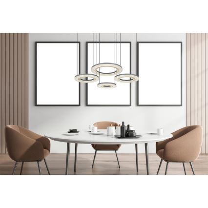 Globo - LED Zatemnitveni lestenec na vrvici LED/80W/230V 2700-6000K črna + Daljinski upravljalnik