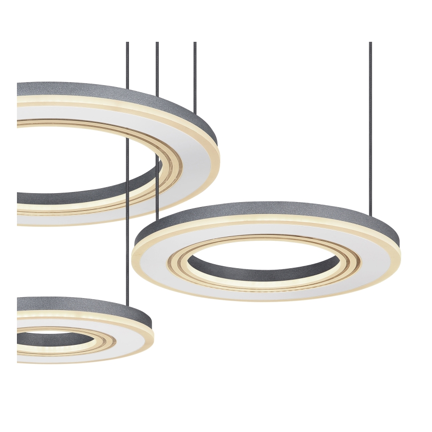 Globo - LED Zatemnitveni lestenec na vrvici LED/80W/230V 2700-6000K črna + Daljinski upravljalnik