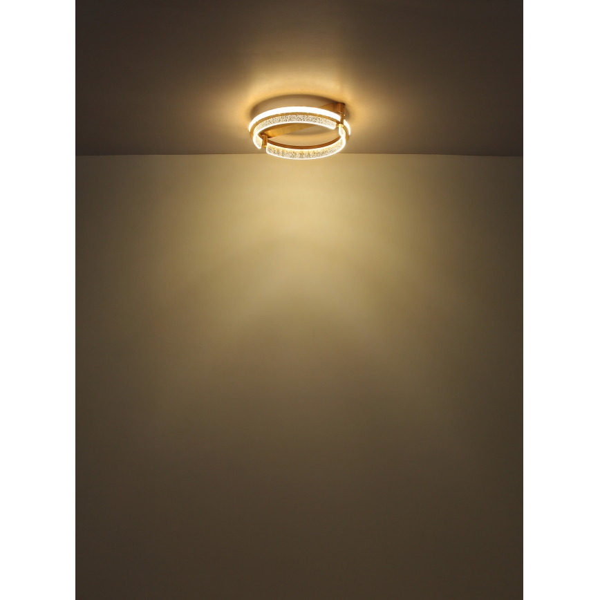 Globo - LED Zatemnitvena kristalna stropna svetilka LED/36W/230V 2700K-6000K + Daljinski upravljalnik