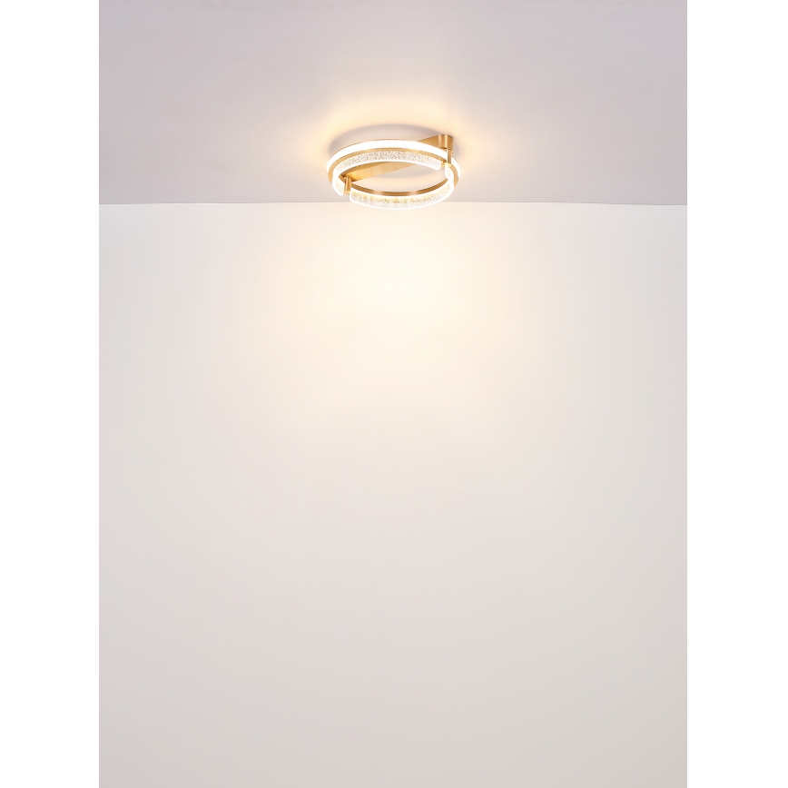 Globo - LED Zatemnitvena kristalna stropna svetilka LED/36W/230V 2700K-6000K + Daljinski upravljalnik