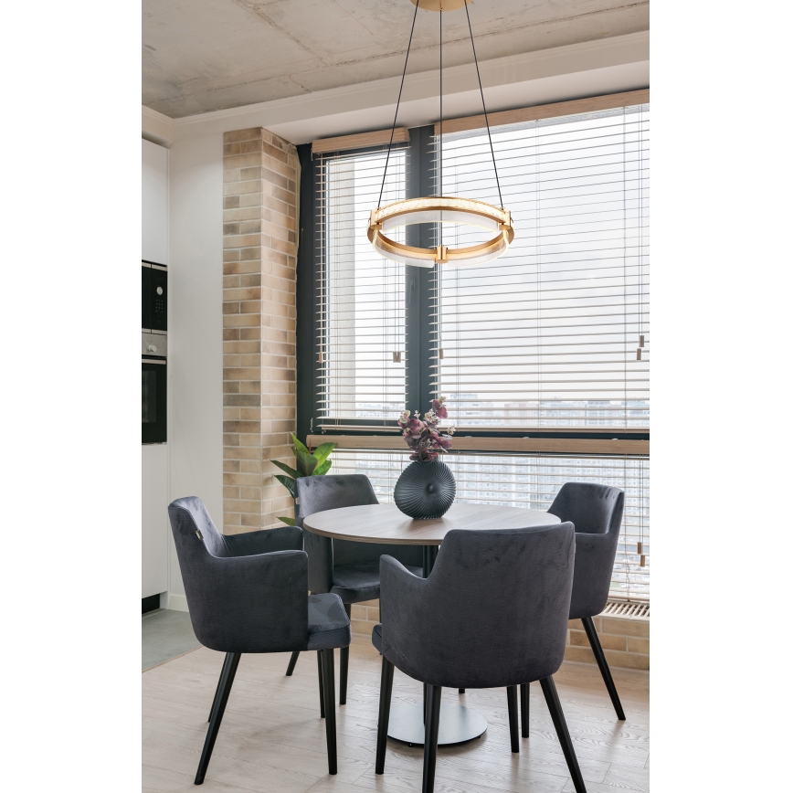 Globo - LED Zatemnitveni kristalni lestenec na vrvici LED/36W/230V 2700K-6000K + Daljinski upravljalnik
