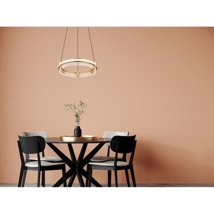 Globo - LED Zatemnitveni kristalni lestenec na vrvici LED/36W/230V 2700K-6000K + Daljinski upravljalnik