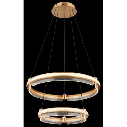 Globo - LED Zatemnitveni kristalni lestenec na vrvici LED/78W/230V 2700K-6000K + Daljinski upravljalnik