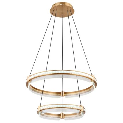 Globo - LED Zatemnitveni kristalni lestenec na vrvici LED/78W/230V 2700K-6000K + Daljinski upravljalnik