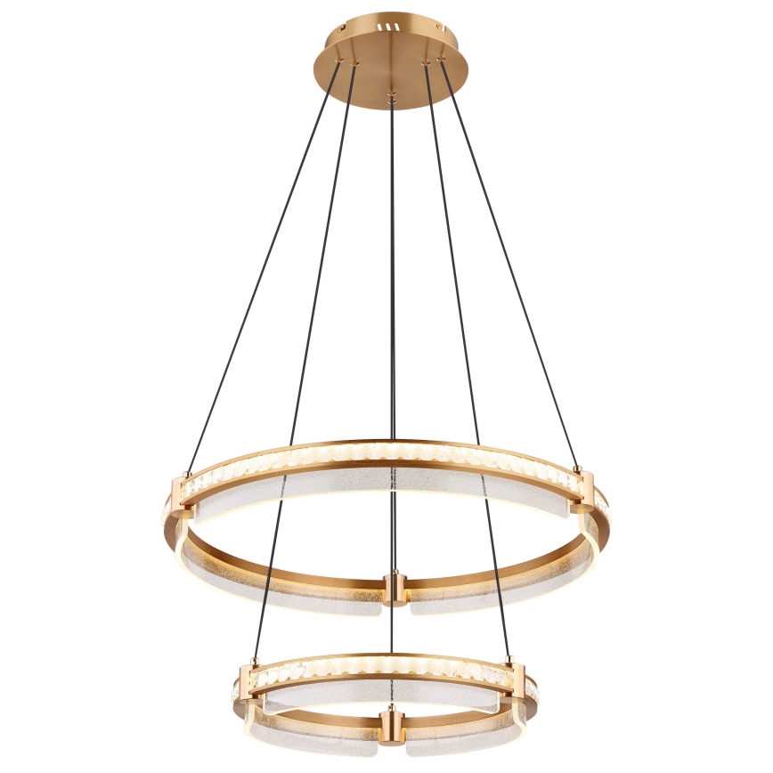 Globo - LED Zatemnitveni kristalni lestenec na vrvici LED/78W/230V 2700K-6000K + Daljinski upravljalnik