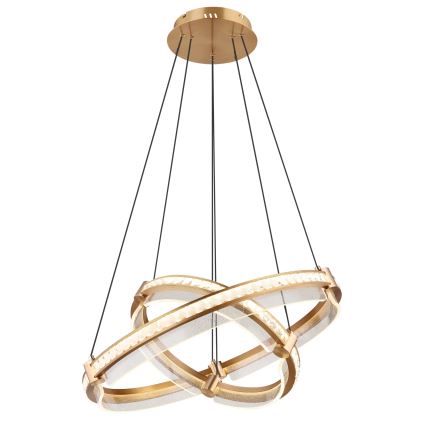 Globo - LED Zatemnitveni kristalni lestenec na vrvici LED/78W/230V 2700K-6000K + Daljinski upravljalnik