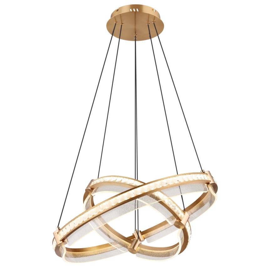 Globo - LED Zatemnitveni kristalni lestenec na vrvici LED/78W/230V 2700K-6000K + Daljinski upravljalnik