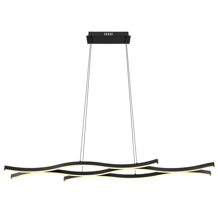 Globo - LED Lestenec na vrvici LED/35W/230V črna