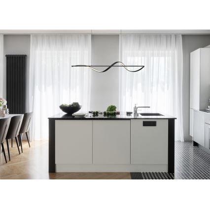 Globo - LED Lestenec na vrvici LED/24W/230V 3000K črna