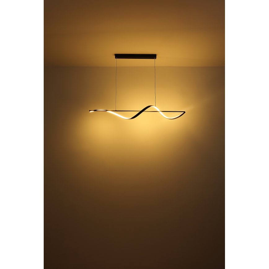 Globo - LED Lestenec na vrvici LED/24W/230V 3000K črna